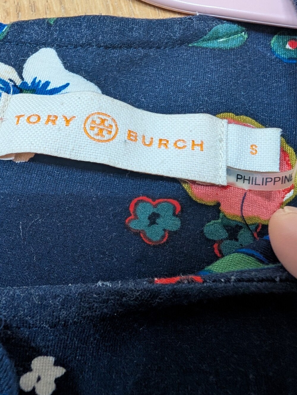 Tory Burch Miranda Short-Sleeve Pansy Bouquet Ponte Shirt dress S - Picture 6 of 10